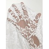 image:imageFloerns Womens Plus Size Floral Goth Lace Legging Mesh Sheer Mid Waist Leggings PantsWhite