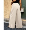 image:imageFloerns Womens Plus Size Floral Wide Leg Palazzo Pants Elastic High Waist TrousersBlack and White