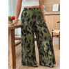 image:imageFloerns Womens Plus Size Floral Wide Leg Palazzo Pants Elastic High Waist TrousersGreen Multi