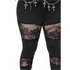 image:imageFloerns Womens Plus Size Goth Leggings Patchwork Punk High Waisted PantsMulticolor