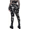 image:imageFloerns Womens Plus Size Goth Leggings Patchwork Punk High Waisted PantsMulticolored