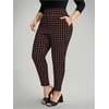 image:imageFloerns Womens Plus Size High Waisted Dress Pants Business Work TrousersMocha Brown
