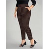image:imageFloerns Womens Plus Size High Waisted Dress Pants Business Work TrousersMocha Brown