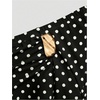 image:imageFloerns Womens Plus Size Polka Dots Elegant Ruffle Going Out Maxi SkirtBlack and White
