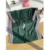 image:imageFloerns Womens Plus Size Striped Baggy Sweatpants Elastic Waist Side Wide Leg Casual Gym Track PantsGreen