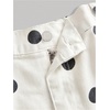 image:imageFloerns Womens Plus Size Western Cow Print Jean Skirt Country Concert Cowboy Mini SkirtsWhite Polka Dots