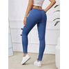 image:imageFloerns Womens Ripped Distressed High Waist Jeans Stretch Denim PantsBlue