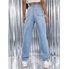 image:imageFloerns Womens Ripped Y2K Stretchy Straight Leg Denim Pants with PocketLight Wash C