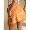 image:imageFloerns Womens Sequin Mini Skirt Wrap Tie Side Sparkly Glitter Party SkirtOrange