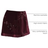 image:imageFloerns Womens Sparkly Sequin Mini Skirt Y2K Beaded Floral Hip SkirtsBurgundy