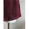image:imageFloerns Womens Sparkly Sequin Mini Skirt Y2K Beaded Floral Hip SkirtsBurgundy