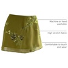 image:imageFloerns Womens Sparkly Sequin Mini Skirt Y2K Beaded Floral Hip SkirtsGreen