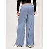 image:imageFloerns Womens Striped Wide Leg Pants Drawstring Waist Loose Long Trousers Lounge BottomsBlue and White