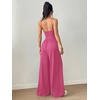 image:imageFloerns Womens Summer Jumpsuit Romper Spaghetti Strap Wide Leg Baggy PantsHot Pink