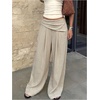 image:imageFloerns Womens Summer Wide Leg Palazzo PantsBeige