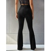image:imageFloerns Womens Velvet Elastic Waist Flare Leg Palazzo Long Pants TrousersBlack