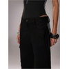 image:imageFloerns Womens Western Fringe Pants Low Rise Cowgirls Festival Concert Flared TrousersBlack