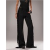 image:imageFloerns Womens Western Fringe Pants Low Rise Cowgirls Festival Concert Flared TrousersBlack
