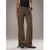 image:imageFloerns Womens Western Fringe Pants Low Rise Cowgirls Festival Concert Flared TrousersBrown