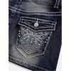 image:imageFloerns Womens Y2k Butterfly Denim Skirts Low Waist Stretch Bodycon Mini SkirtDark Blue