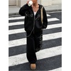 image:imageFloerns Womens Y2k Letter Rhinestone Baggy Sweatpants with PocketsBlack