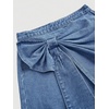 image:imageWomens High Waisted Y2k Big Bow Mini Skirt Wrap Front Bodycon Denim SkirtsMedium Wash