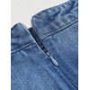 image:imageWomens High Waisted Y2k Big Bow Mini Skirt Wrap Front Bodycon Denim SkirtsMedium Wash