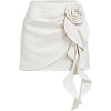 image:imageFloerns Women Elegant 3D Floral High Waisted A Line Fancy Whimsy Mini SkirtApricot 3d Flower