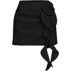 image:imageFloerns Women Elegant 3D Floral High Waisted A Line Fancy Whimsy Mini SkirtBlack