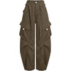 image:imageFloerns Womens Barrel Baggy Cargo Pants Wide Leg Casual Y2k Streetwear Trousers PantBrown