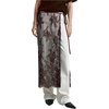 image:imageFloerns Womens Floral Lace Sheer Side Tie Midi Skirt Summer Beach Cover UpBrown