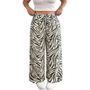 image:imageFloerns Womens Plus Size Casual Zebra Print Wide Leg Pants Drawstring Lounge Baggy PantBlack