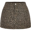 image:imageFloerns Womens Plus Size Western Cow Print Jean Skirt Country Concert Cowboy Mini SkirtsDark Brown