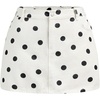 image:imageFloerns Womens Plus Size Western Cow Print Jean Skirt Country Concert Cowboy Mini SkirtsWhite Polka Dots