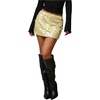image:imageFloerns Womens Sequin Mini Skirt Low Rise Sparkly Glitter Pencil SkirtButter Yellow