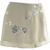 image:imageFloerns Womens Sparkly Sequin Mini Skirt Y2K Beaded Floral Hip SkirtsApricot