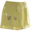 image:imageFloerns Womens Sparkly Sequin Mini Skirt Y2K Beaded Floral Hip SkirtsYellow