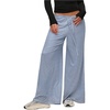 image:imageFloerns Womens Striped Wide Leg Pants Drawstring Waist Loose Long Trousers Lounge BottomsBlue and White