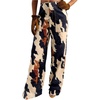 image:imageFloerns Womens Western Cow Print Wide Leg Denim Pants Casual Y2k TrousersWhite Multi