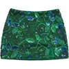 image:imageFloerns Womens Y2k Sequin Mini Skirt Beaded Glitter Low Rise Bodycon SkirtDark Green