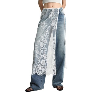 image:imageFloerns Womens Floral Lace Sheer Side Tie Midi Skirt Summer Beach Cover UpWhite