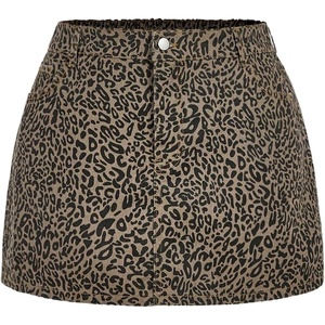 image:imageFloerns Womens Plus Size Western Cow Print Jean Skirt Country Concert Cowboy Mini SkirtsDark Brown