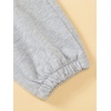 image:imageFloerns Girls 3 Pcs Letter Graphic Print High Waisted Sweatpants Jogger PantsBlack Grey