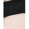 image:imageFloerns Girls Color Block Long Sleeve Drop Shoulder Crochet Crop Top SweatersBlack