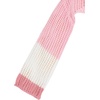 image:imageFloerns Girls Color Block Long Sleeve Drop Shoulder Crochet Crop Top SweatersPink