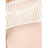 image:imageFloerns Girls Color Block Long Sleeve Drop Shoulder Crochet Crop Top SweatersWhite