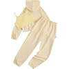 image:imageFloerns Girls Graphic Print Clothes Cami Top Sweatpants Set with Jacket Hoodie 3 Piece OutfitYellow
