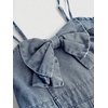 image:imageFloerns Girls Bowknot Sleeveless Overall Denim Jumpsuit Kids Baggy JeansPale Blue