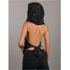 image:imageFloerns Rave Outfits for Women Backless Hoodie Draped Halter Tank TopsBlack Jade