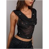 image:imageFloerns Rave Outfits for Women Backless Hoodie Draped Halter Tank TopsBlack Jade